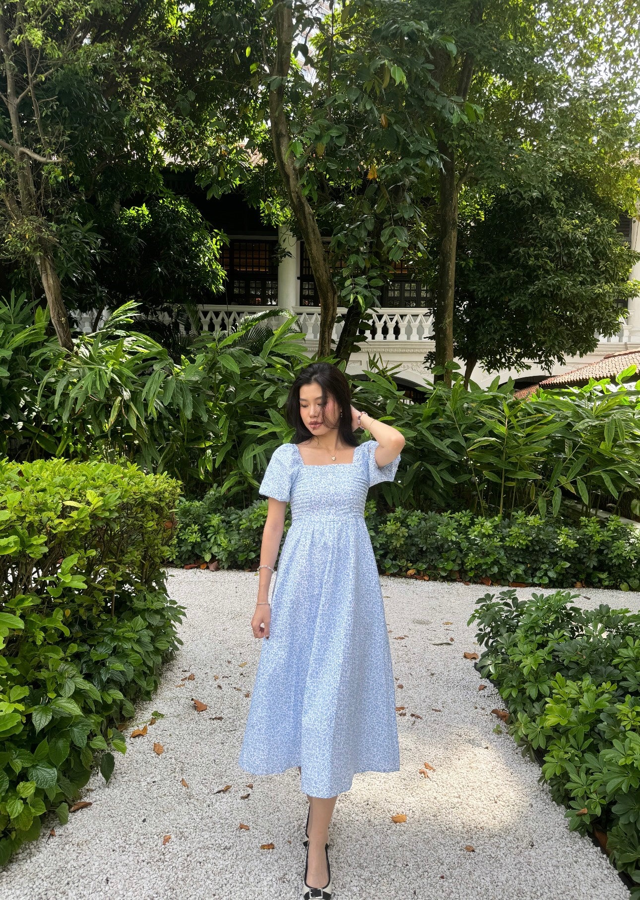 Whispers of Spring Linen Dress ( Exclusive )