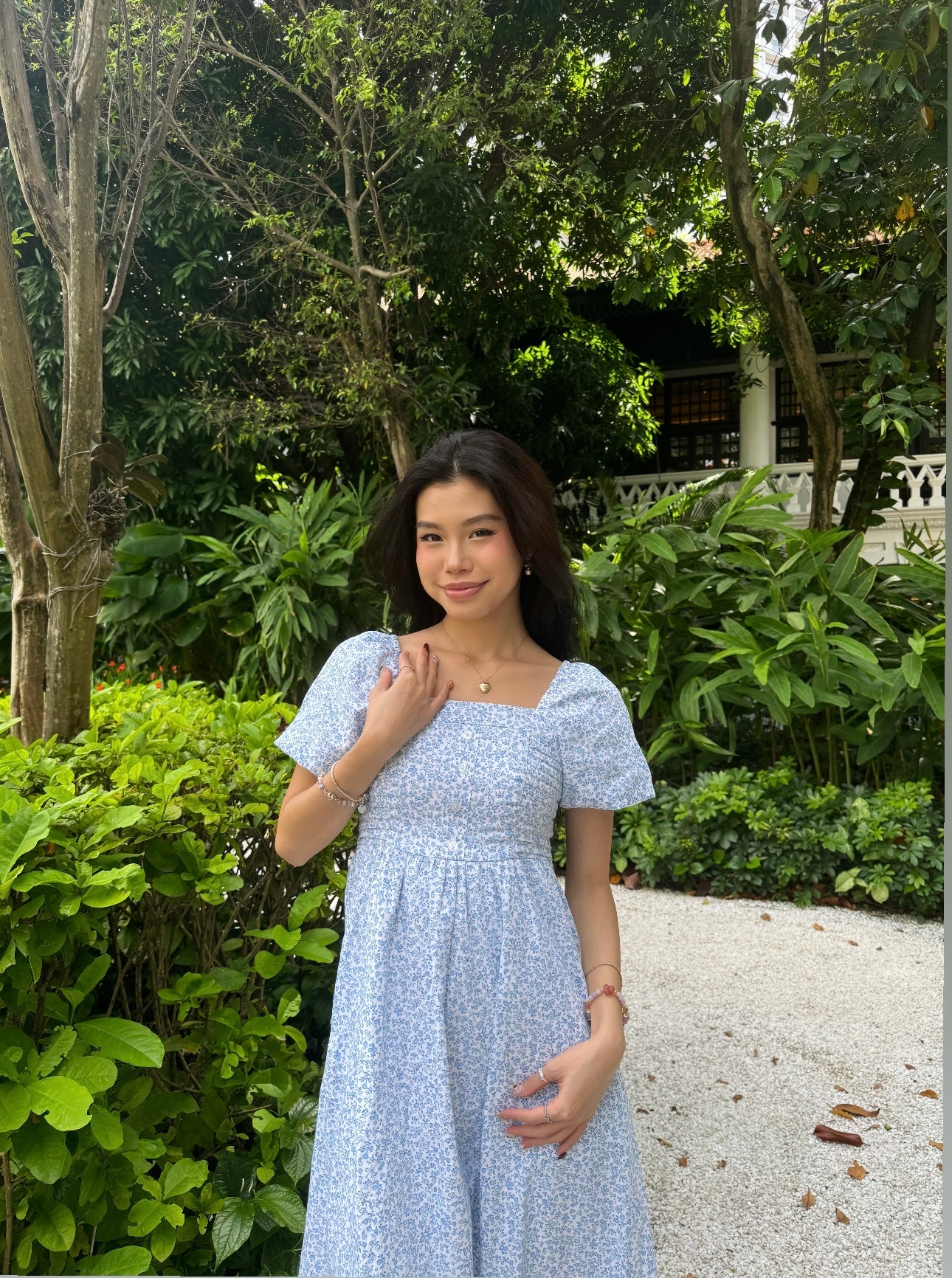 Whispers of Spring Linen Dress ( Exclusive )