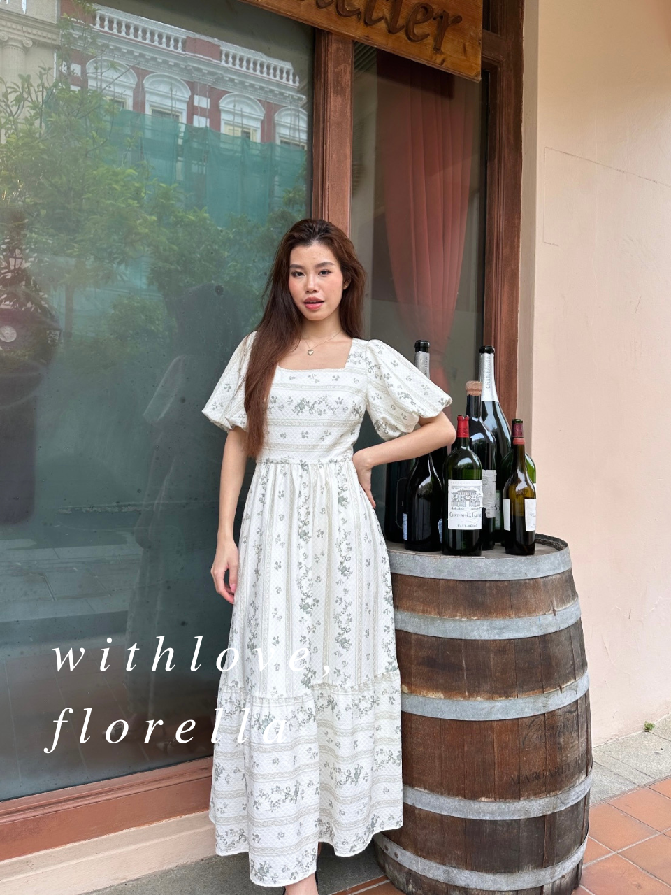 En Feuille Midi Dress