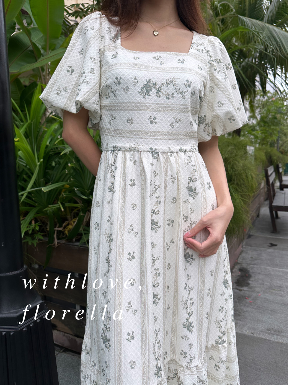 En Feuille Midi Dress