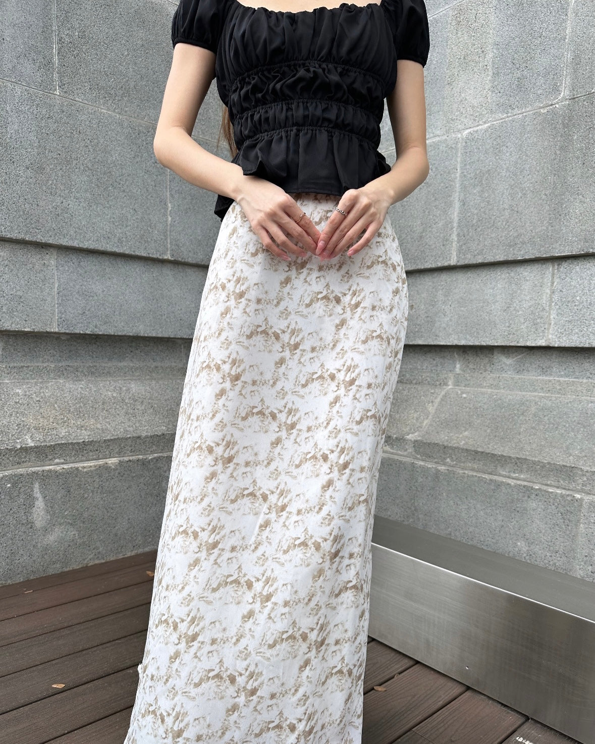 Dune Maxi Skirt (Limited Edition) A line Freesize Maxi