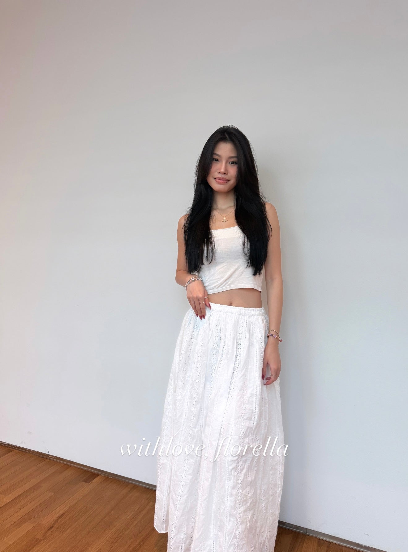 White Swan Serenade Maxi Skirt