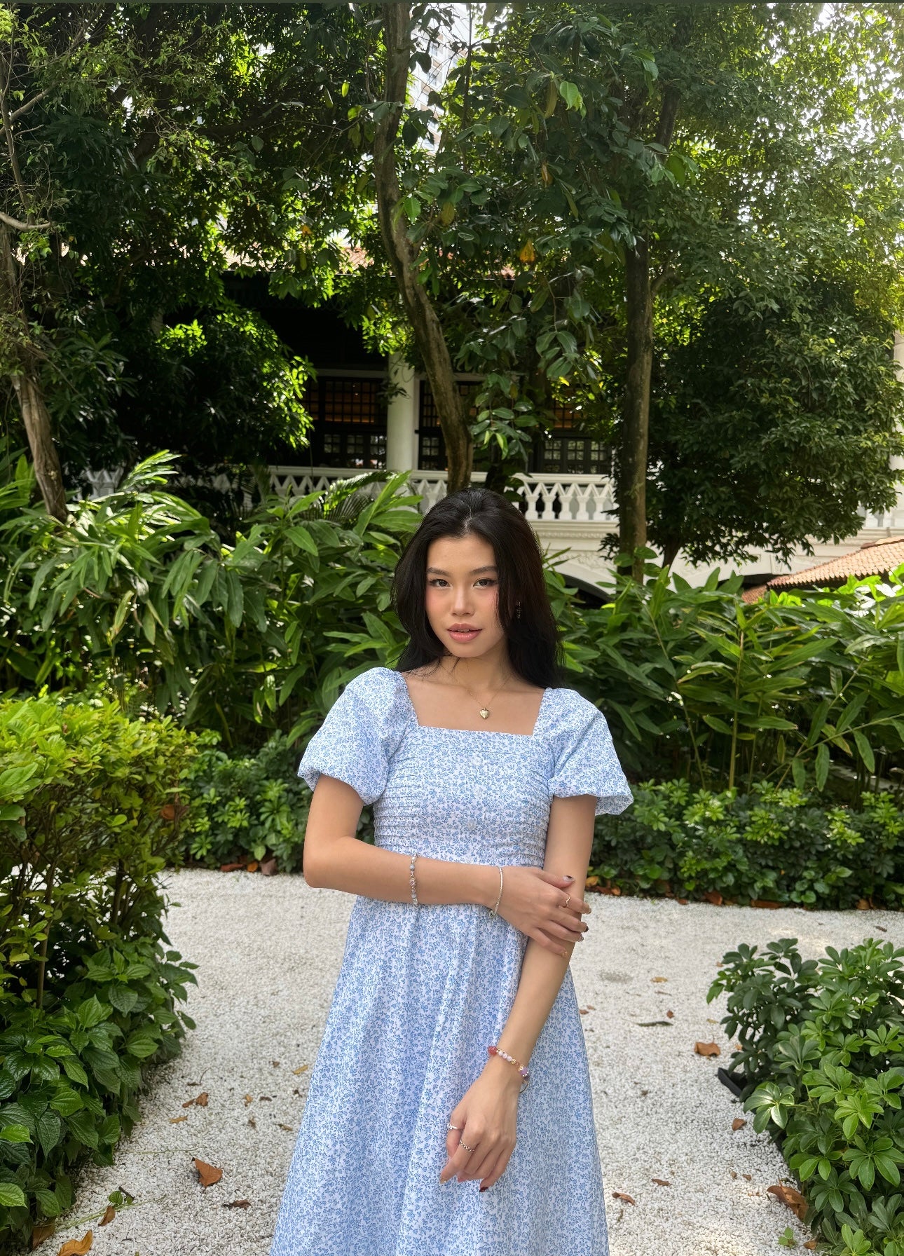 Whispers of Spring Linen Dress ( Exclusive )