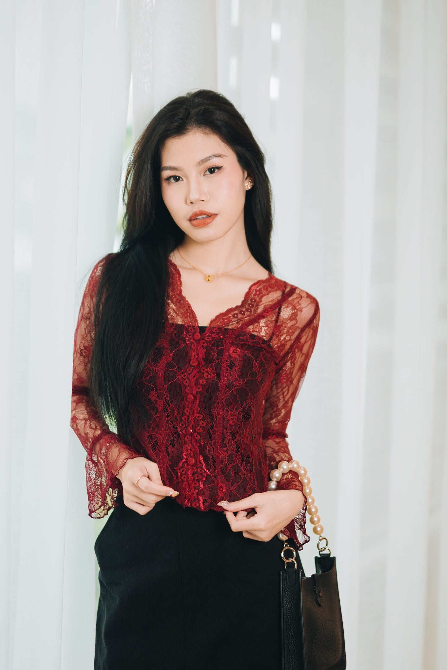 Ms Evelyne Kebaya Lace Top Versa Raya 2025