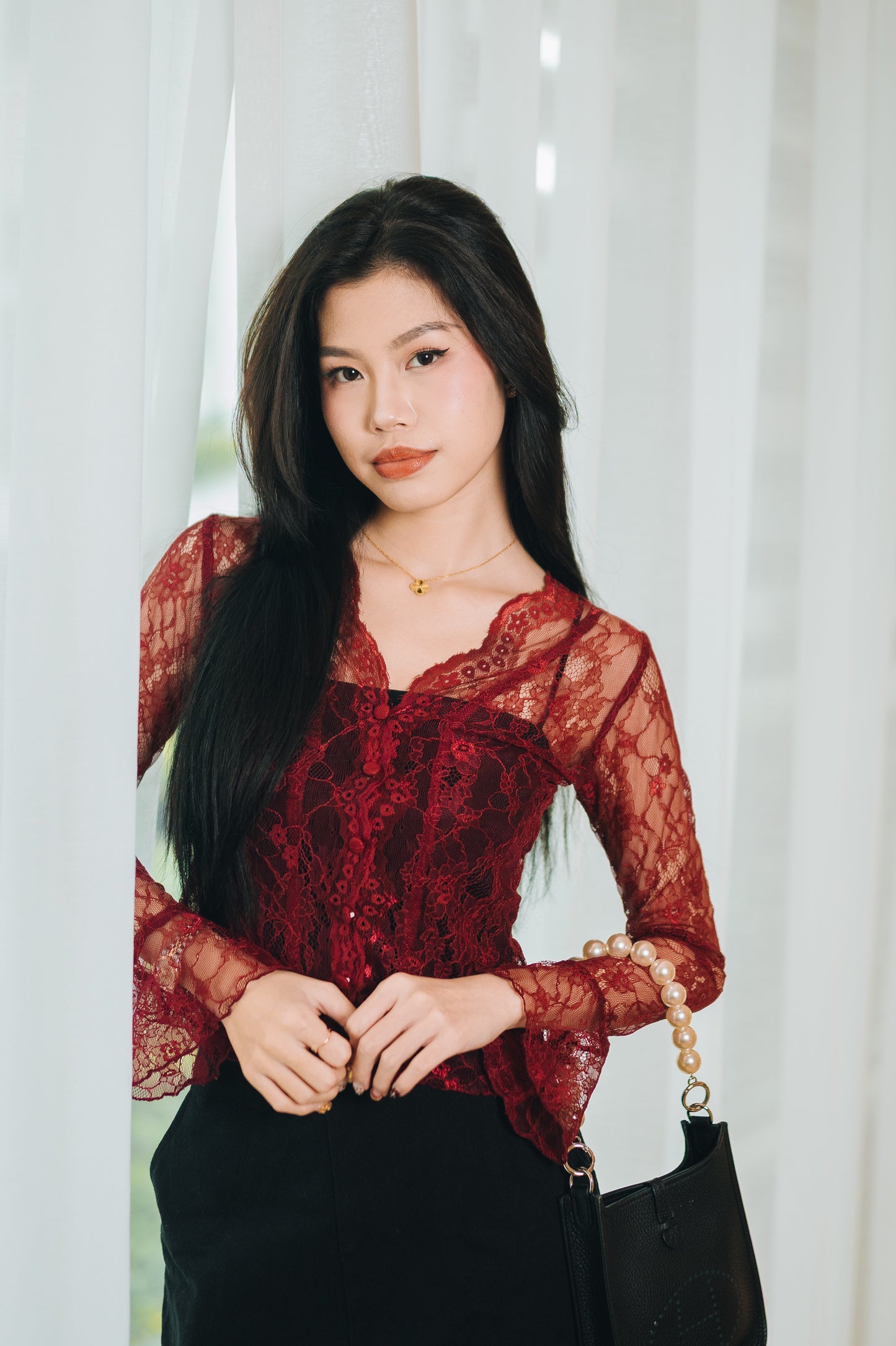 Ms Evelyne Kebaya Lace Top Versa Raya 2025
