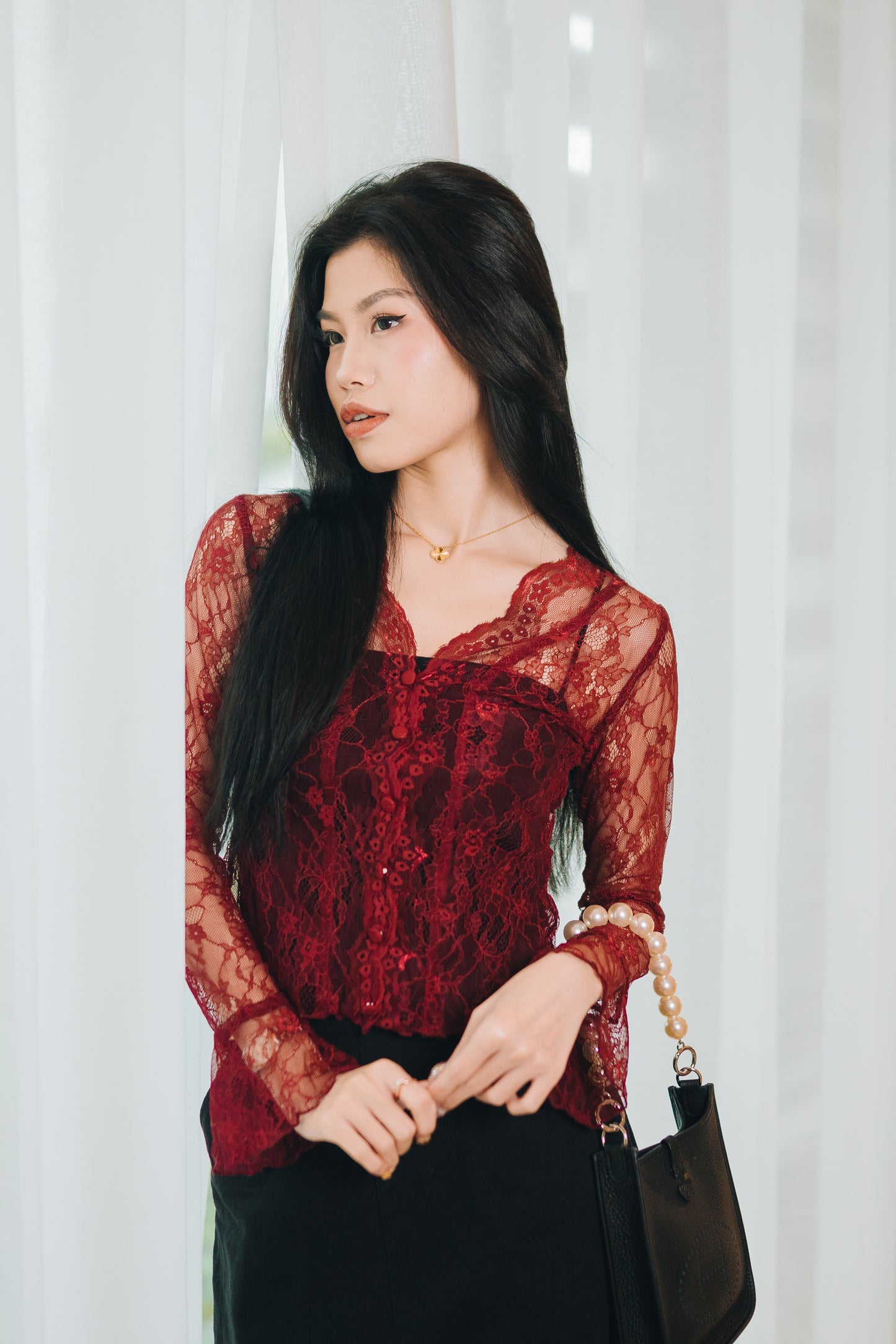 Ms Evelyne Kebaya Lace Top Versa Raya 2025