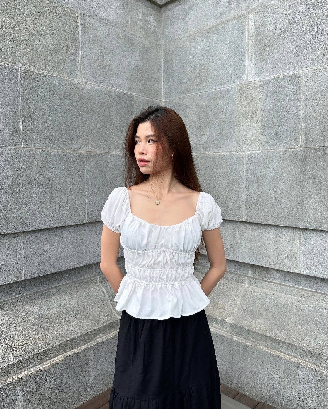 Angel White Stretchable Top ( White )