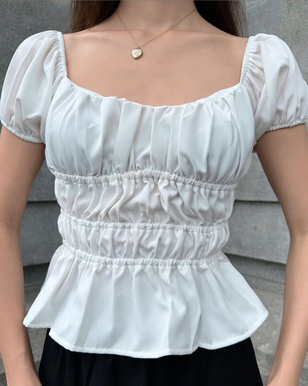 Angel White Stretchable Top ( White )
