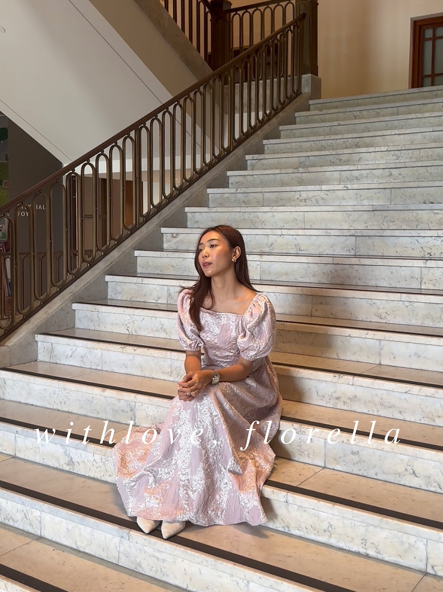 Bridgerton puffy sleeve dress