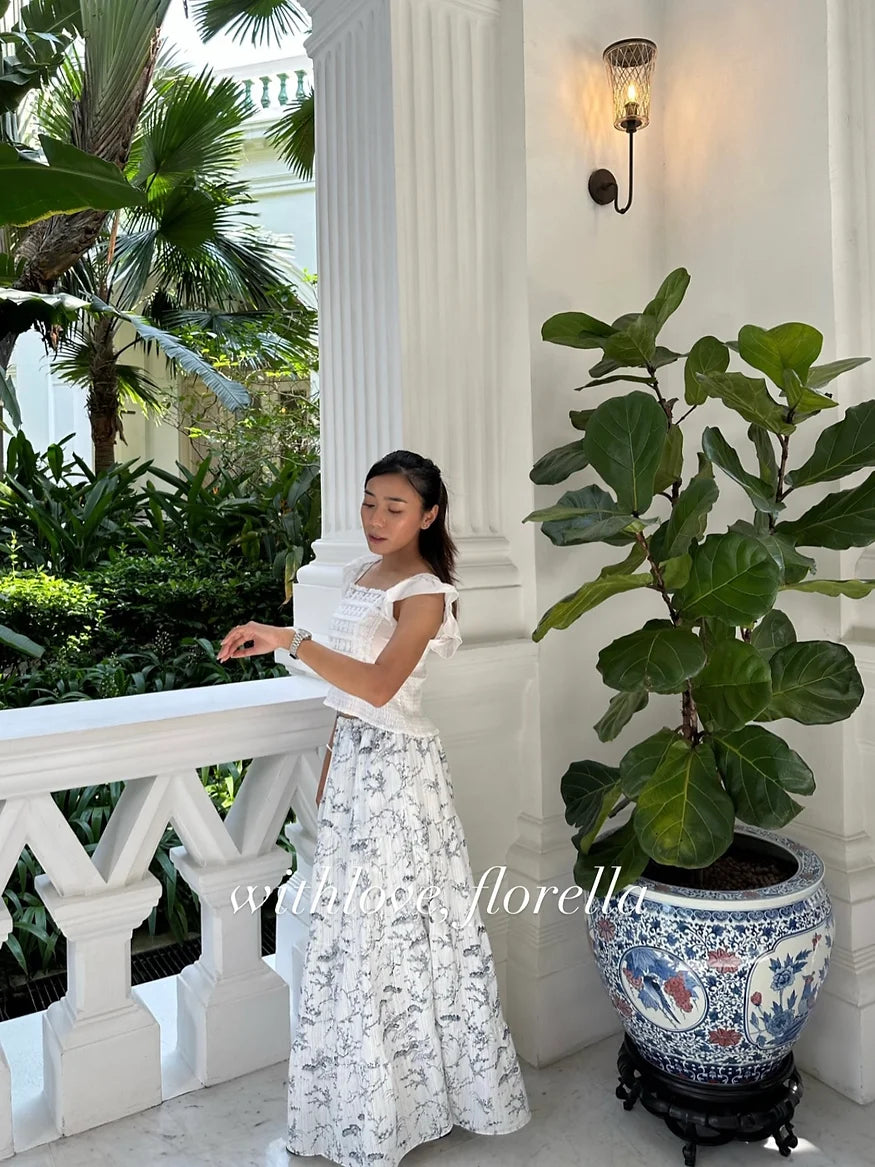constance tier maxi skirt ( limited edition )