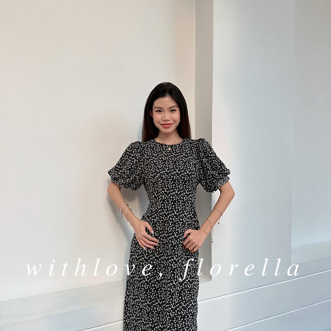 Botanical Aurora Midi Dress