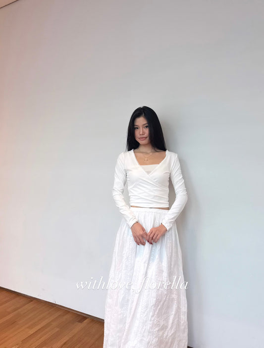 White Swan Serenade Maxi Skirt