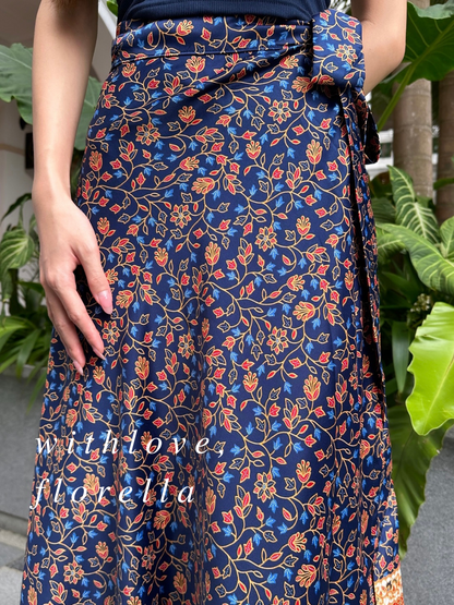 Blue Batik Wrap Skirt (Limited Edition, SQ inspired) Third version