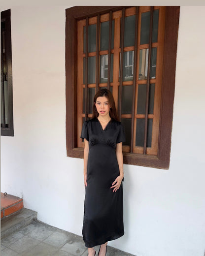 Christmas Midi Dress ( Black version )