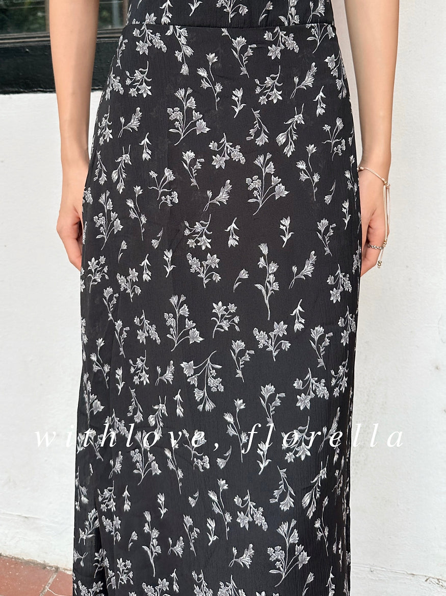 Oriental A line midi/maxi skirt