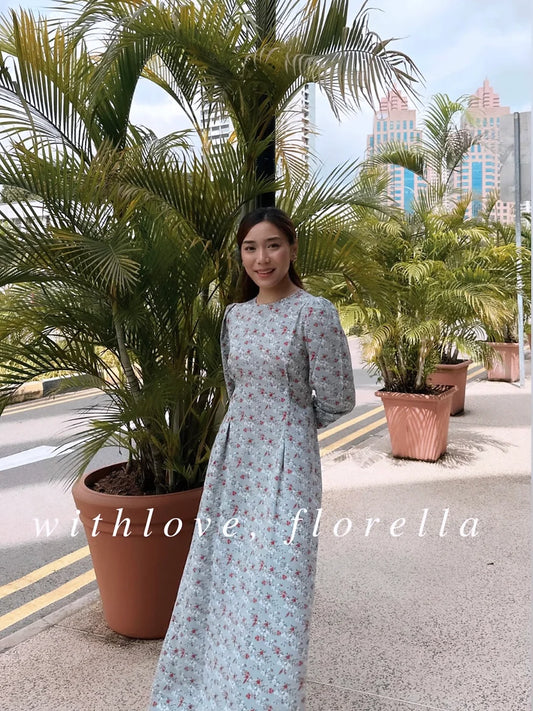 Angel Aurora floral maxi dress